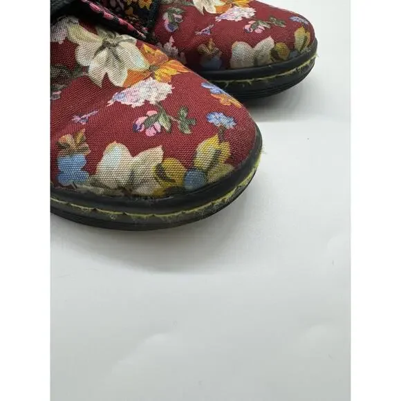 Dr. Martens Maelly Dark Floral Canvas Upper High Top Combat Boots Women’s Size 5 - Picture 6 of 12